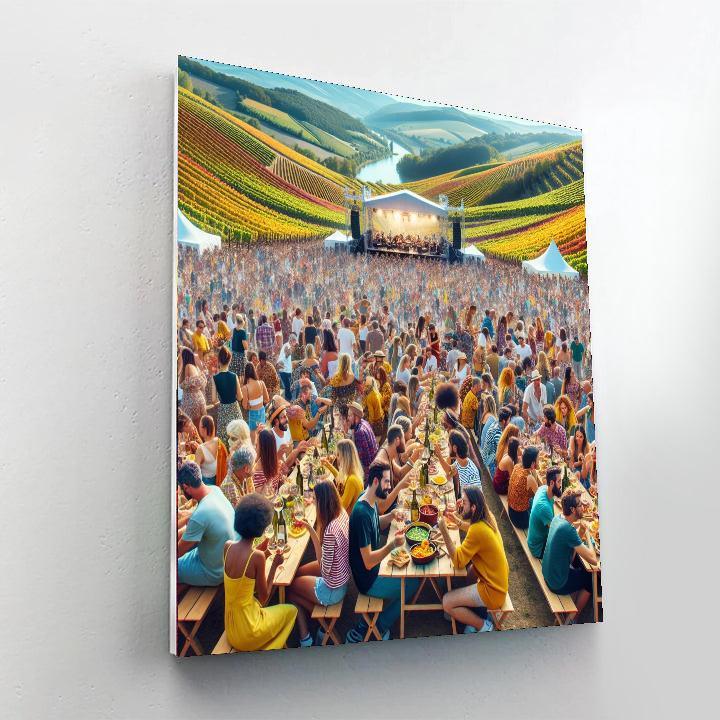 The Grape Harvest Festival - South Africa Numbered Painting Kits