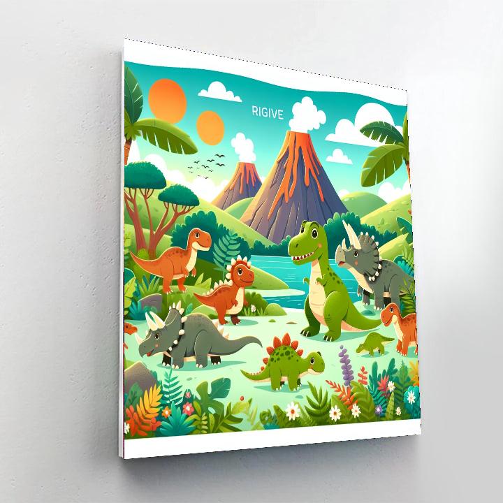 Dino-mite Exploration Numbered Painting Kits