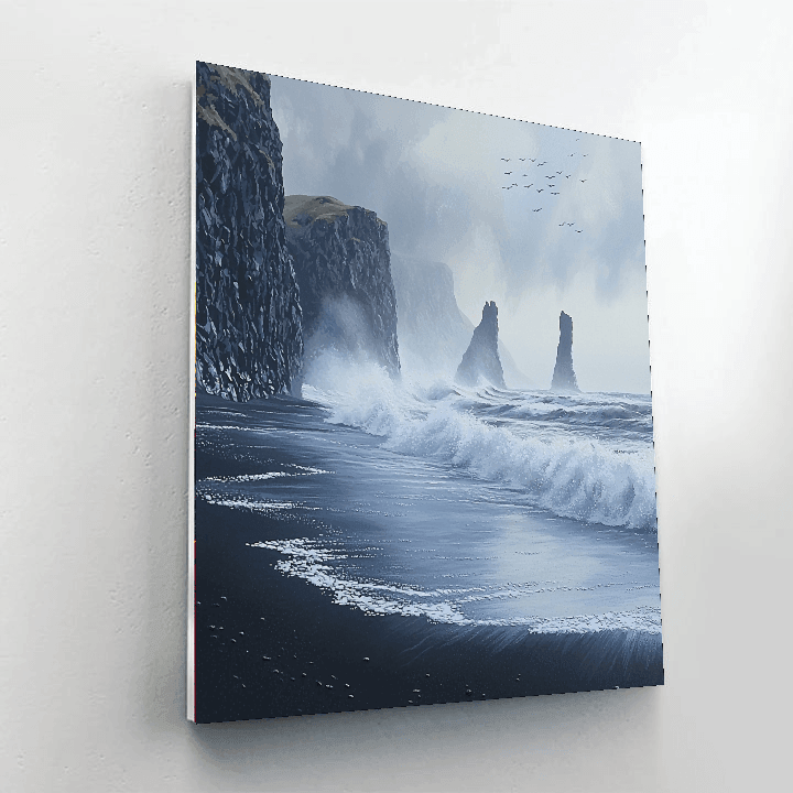Vik Black Sand Beach - Iceland Paint By Numbers Kits