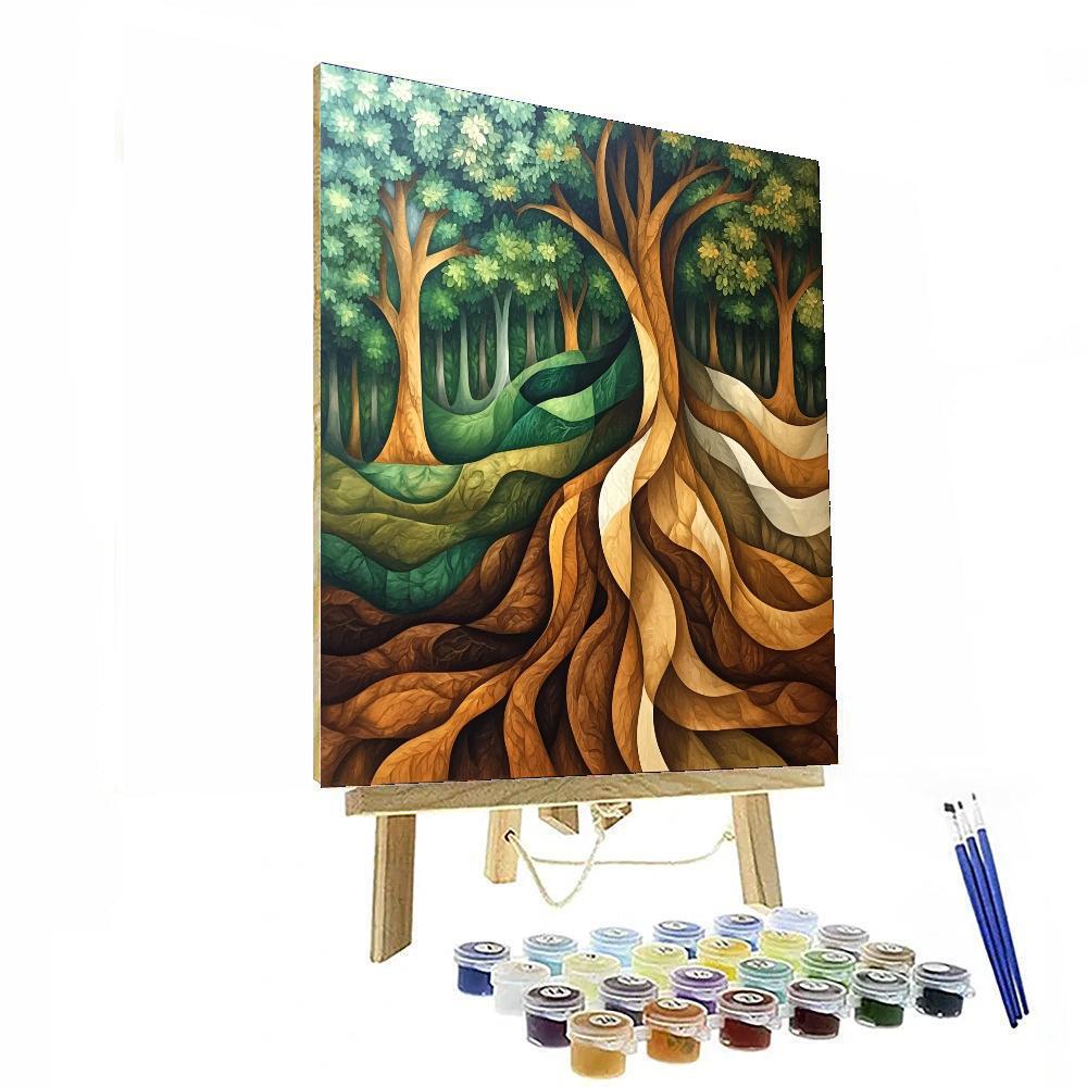 Frida Kahlo Inspired Resilient Roots  Numbered Painting Kits