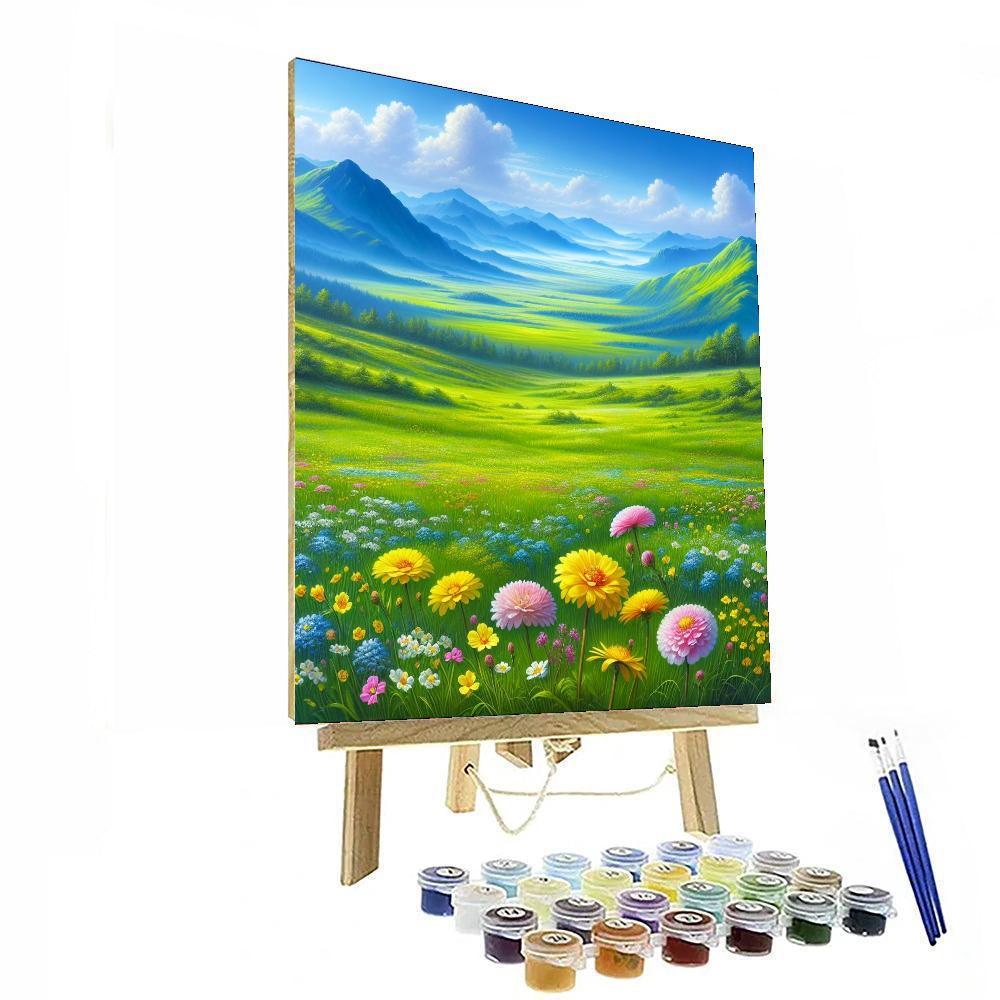 Mountain Meadow Tranquility Paint By Numbers Kits