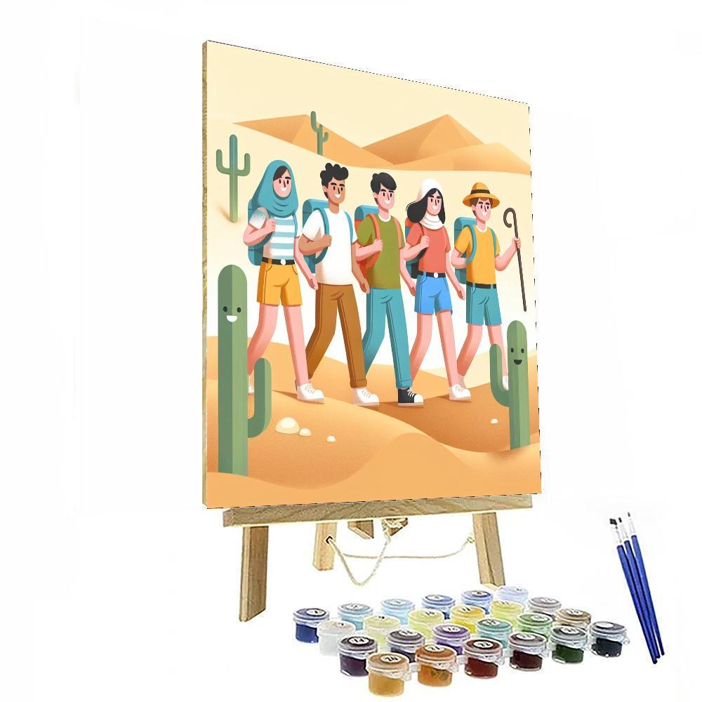 Daring Desert Adventure Numbered Painting Kits