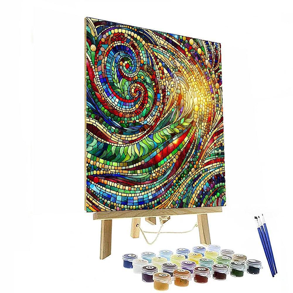 Stained Glass Serenity Paint By Number