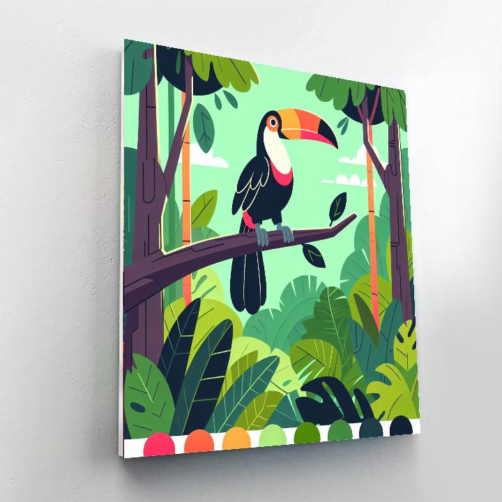 Rainforest Rumble With Toucan Paint By Numbers Kits