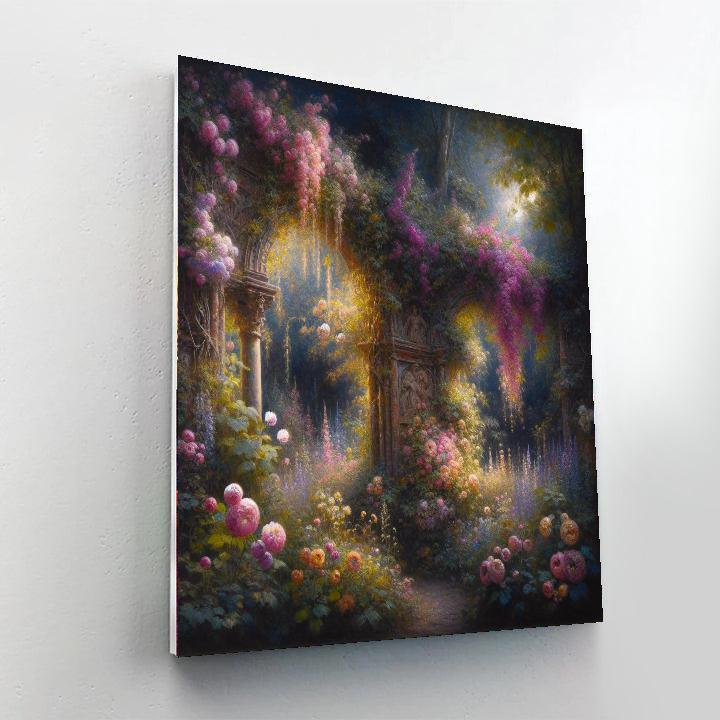Dreamy Garden Romance Number Painting