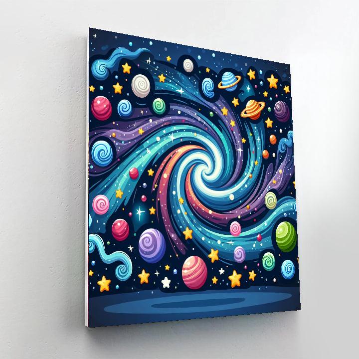 Cosmic Galaxy Expedition Paint By Numbers Art