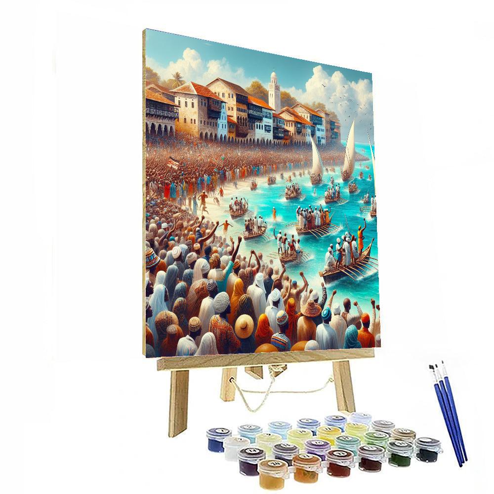 Lamu Cultural Festival - Kenya Numbered Painting Kits