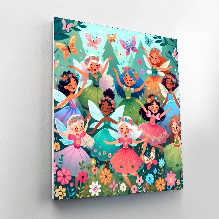 Playful Woodland Fairies Numbered Painting Kits