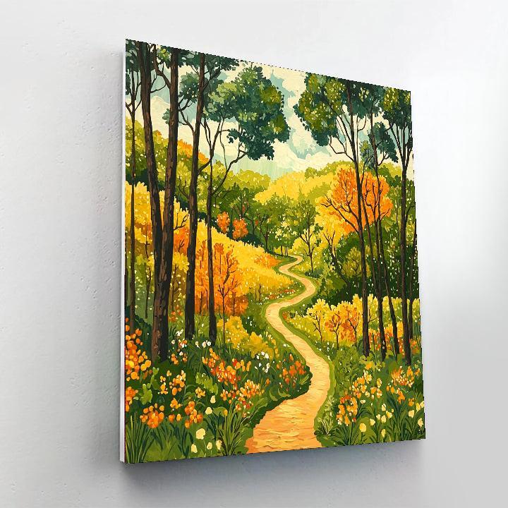 Henri Rousseau Inspired Wandering Trails  DIY Paint By Numbers