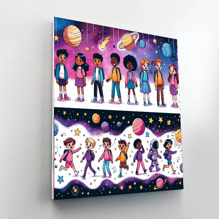 Cosmic Adventure Trail Paint By Number
