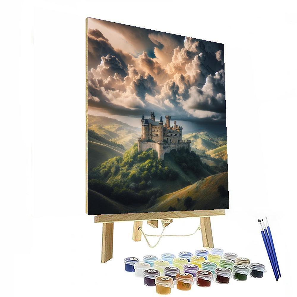 Historic Castle Landscape Painting By Numbers Kit