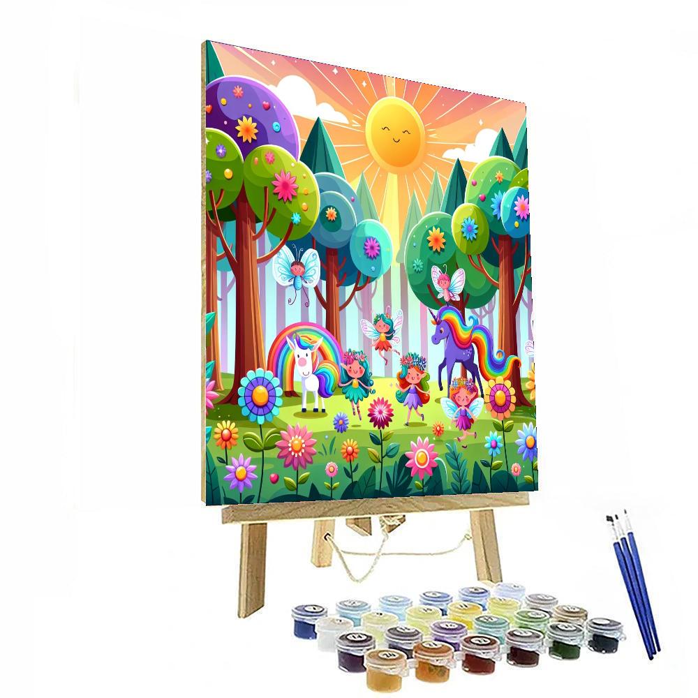Colorful Fantasy Forest DIY Paint By Numbers