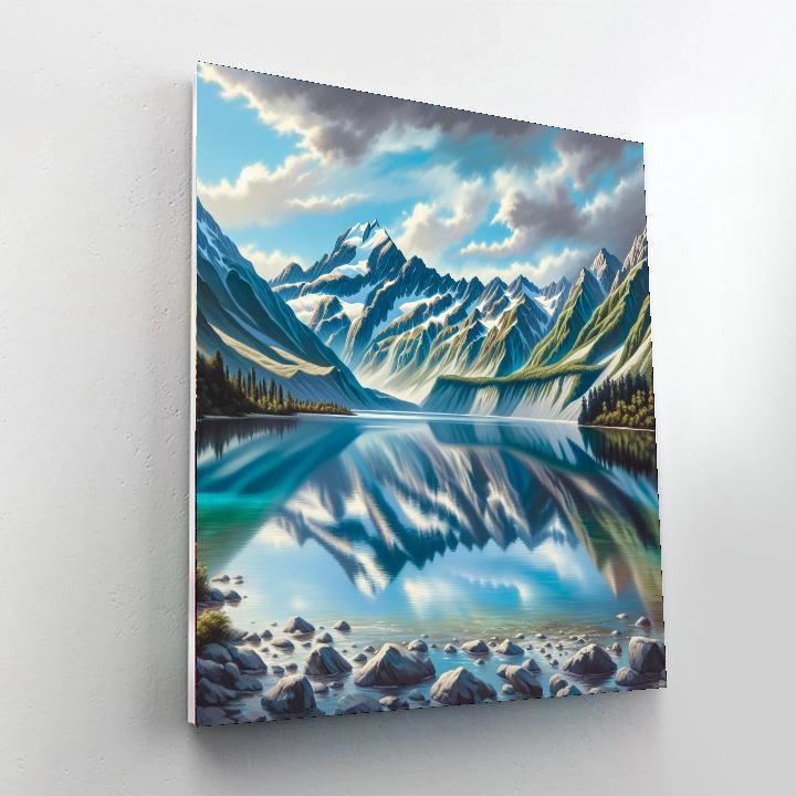 Mystical Mountain Refuge Paint By Color