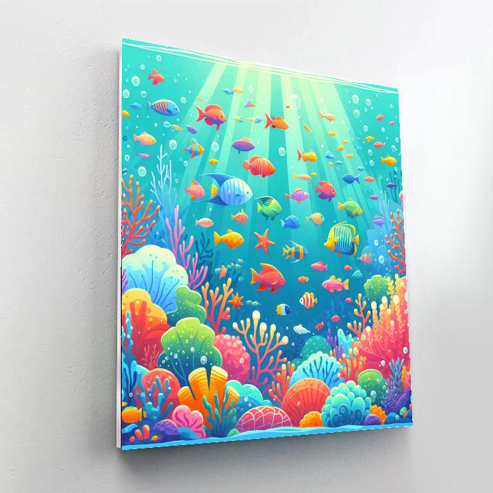 Underwater Coral Dance Painting By Numbers Kit