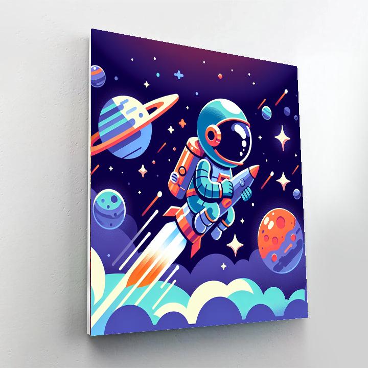 Space Ranger Blast-off Numbered Painting Kits