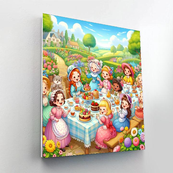 Magical Tea Party DIY Paint By Numbers