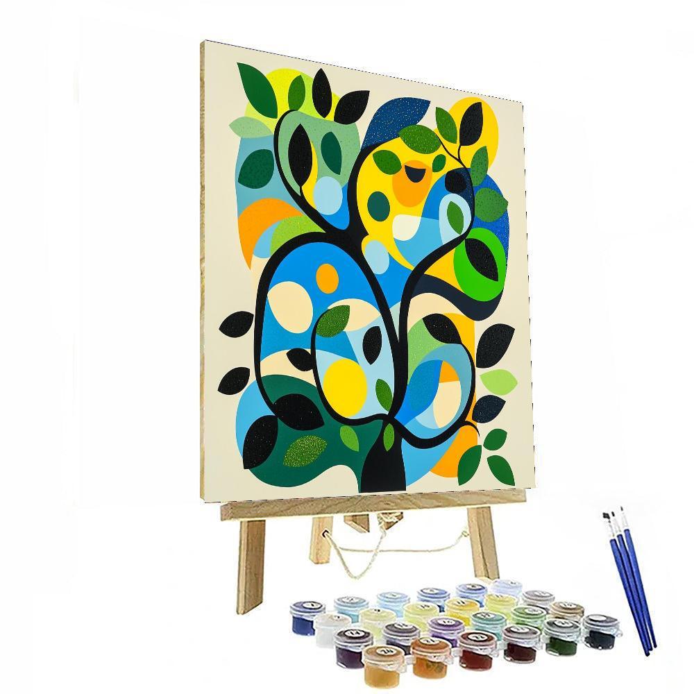 Joan Miró Inspired Nature's Serenade  Numbered Painting Kits