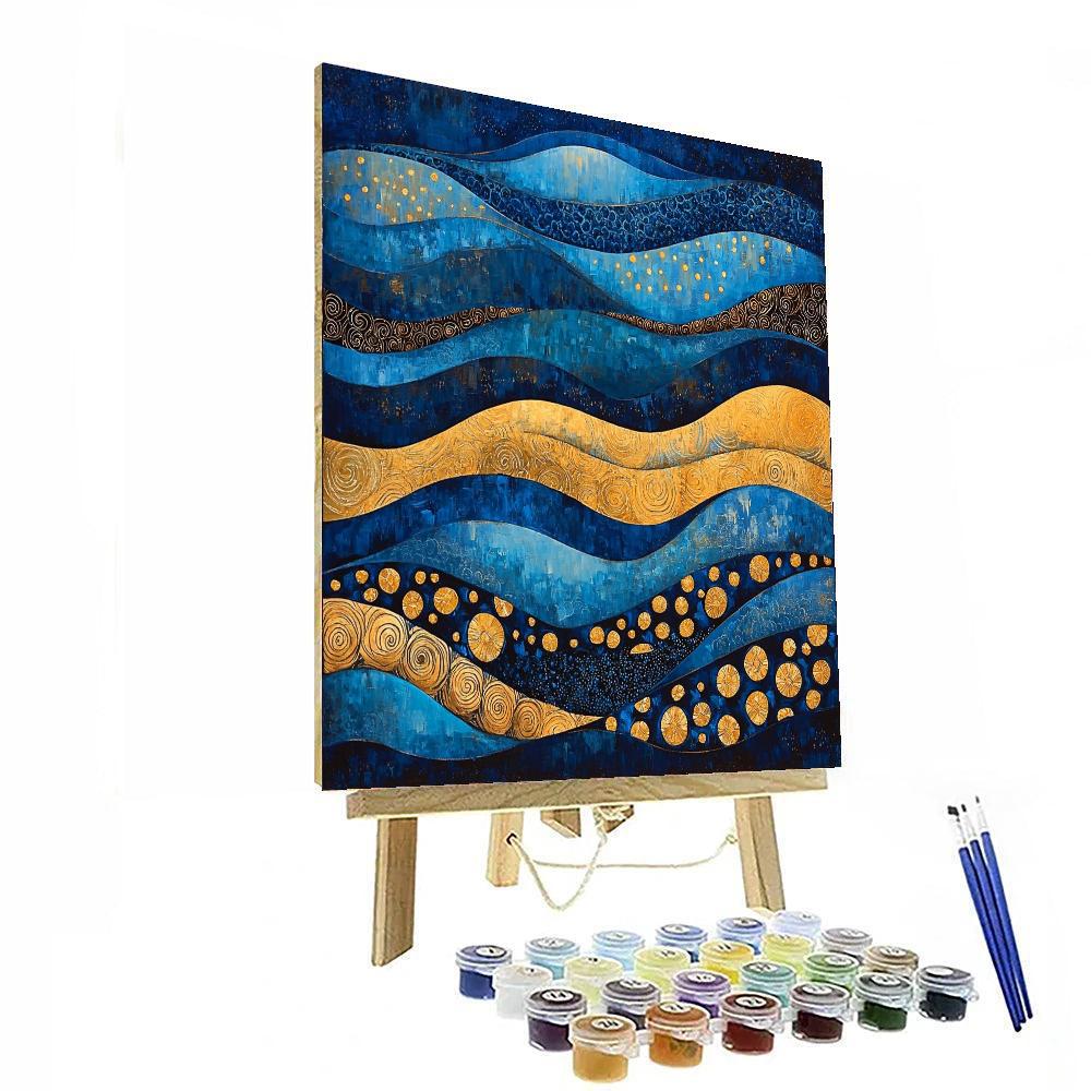 Gustav Klimt Inspired Ethereal Patterns Of The Soul  Paint By Numbers Art