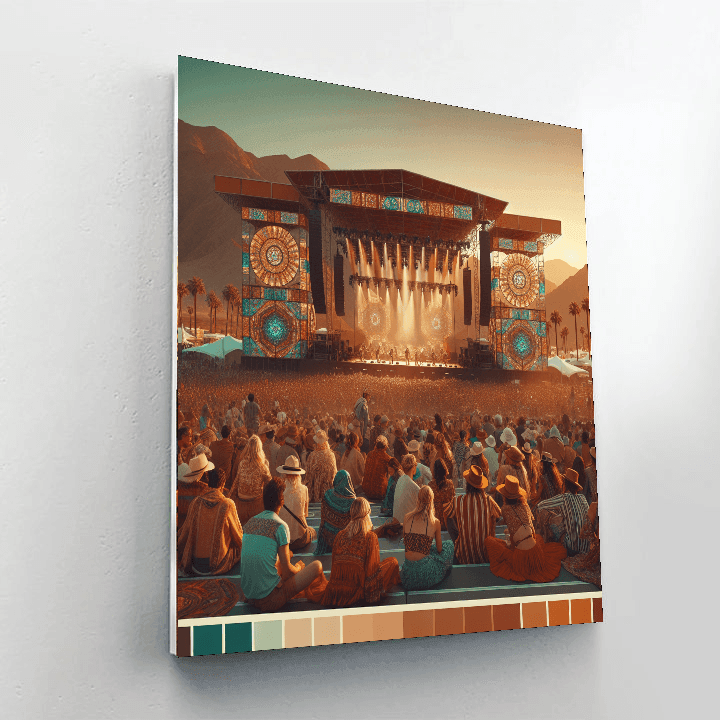 Coachella Valley Music And Arts Festival - California Paint By Color
