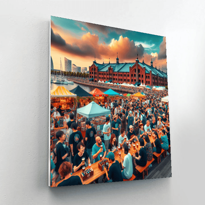 Yokohama Red Brick Warehouse Beer Festival - Japan Paint By Color