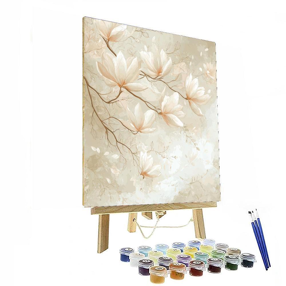 Leonardo Da Vinci Inspired Petal Whisper  Paint By Numbers Art