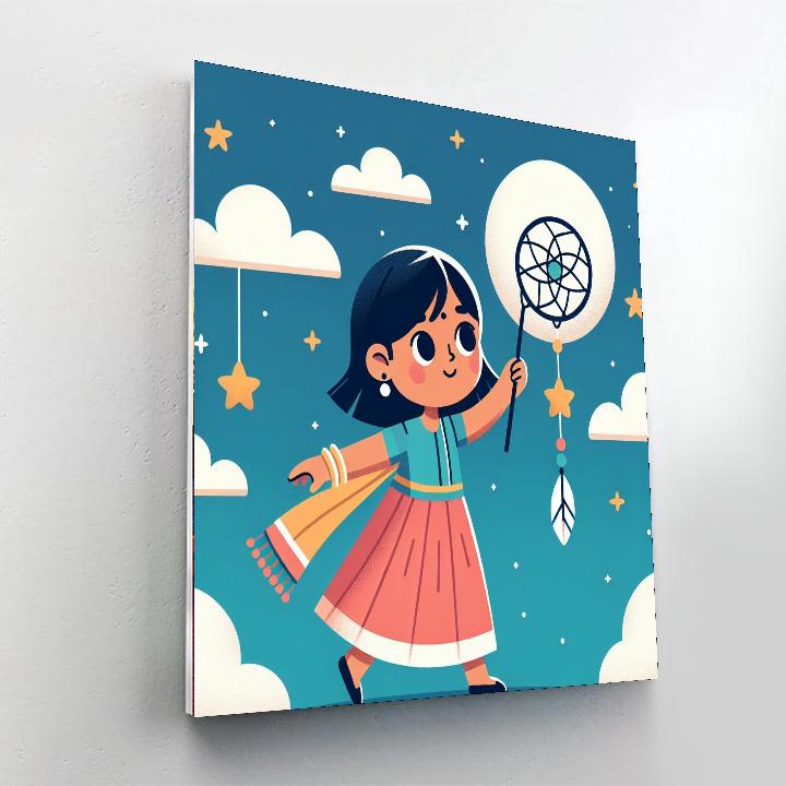 Celestial Star Catcher Paint By Numbers Art