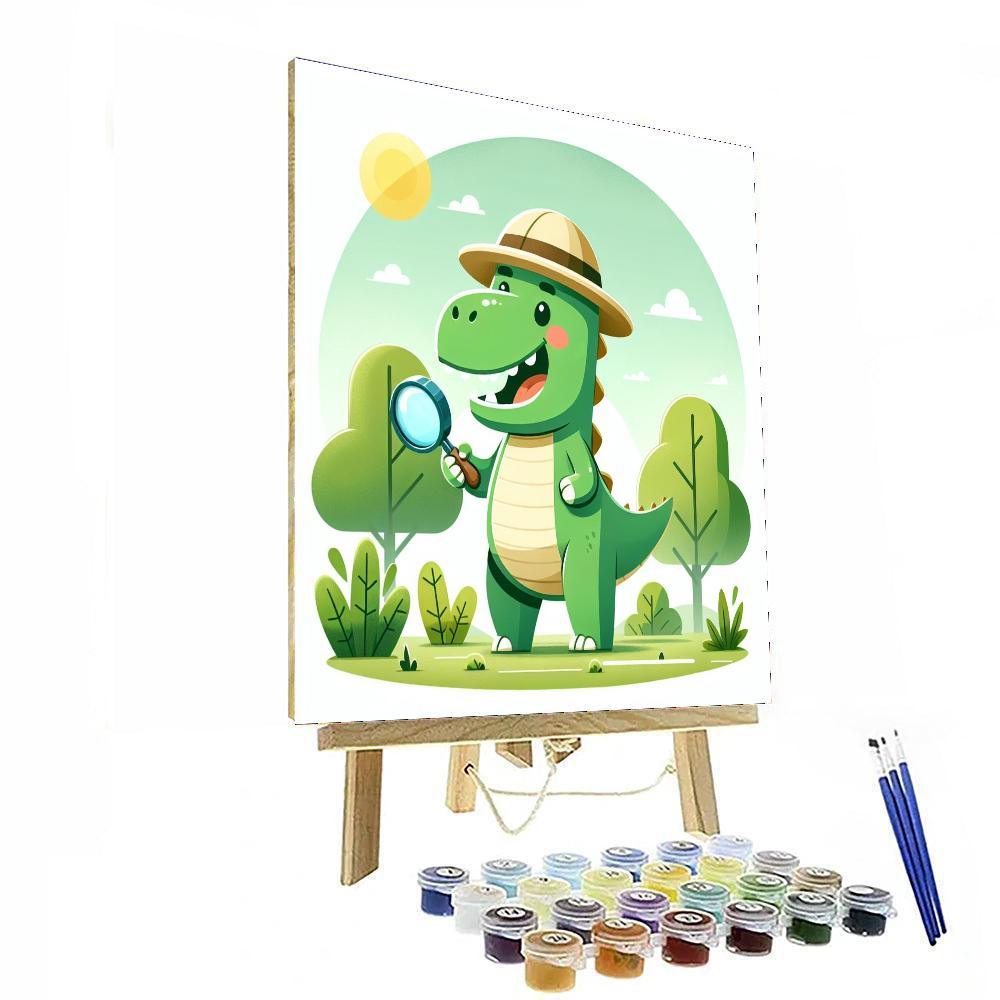 Curious Dinosaur Explorer Number Painting