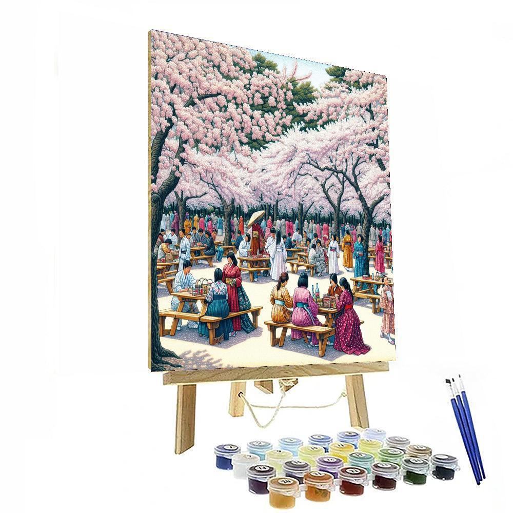 Cherry Blossom Festival - Tokyo Painting Number Kit