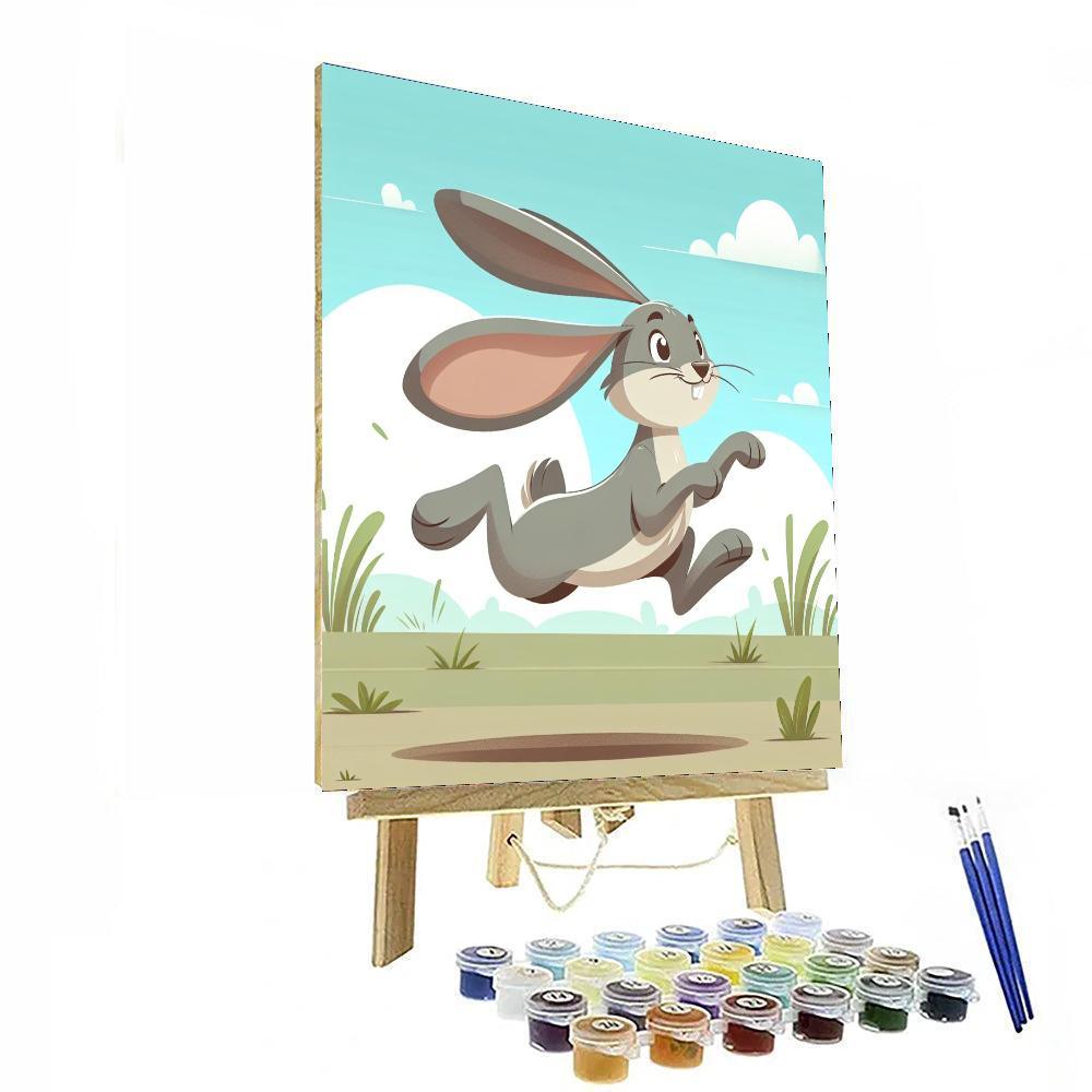 Hopping Hare Harmony Number Painting