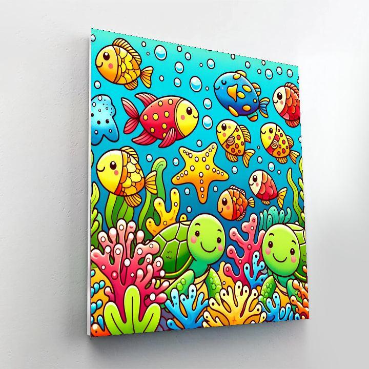 Underwater Fun Paint By Numbers Art