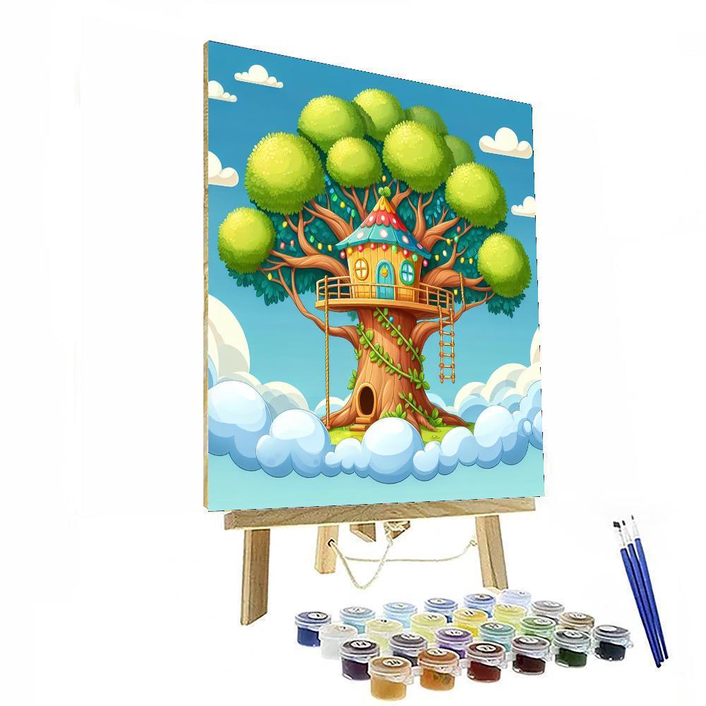 Sunny Day Treehouse Paint By Color