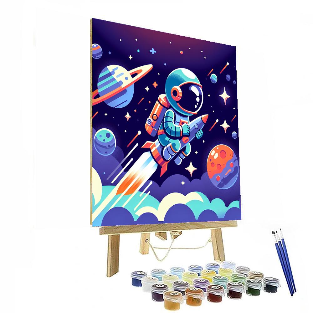 Space Ranger Blast-off Numbered Painting Kits