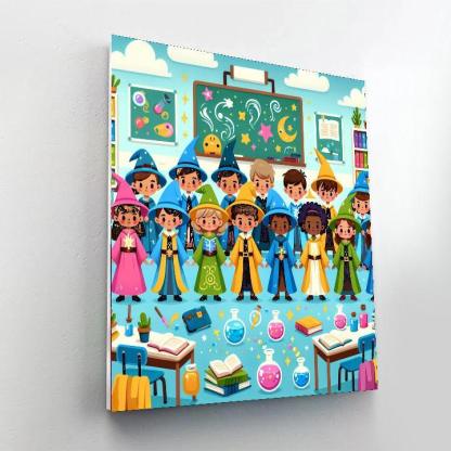 Magic School Of Spells Paint By Numbers Kits
