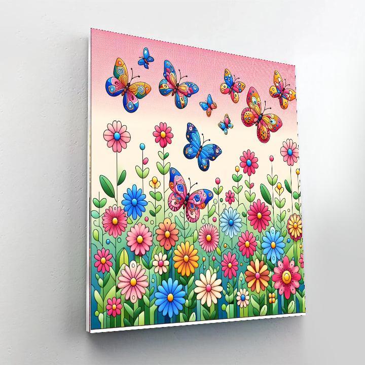 Butterfly Blossom Ballet Paint By Color