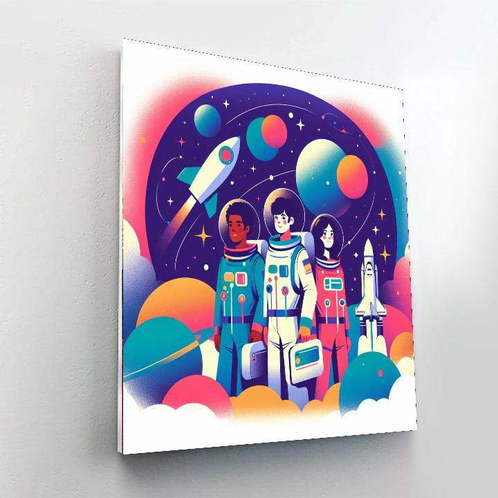 Brave Space Adventure Painting By Numbers Kit