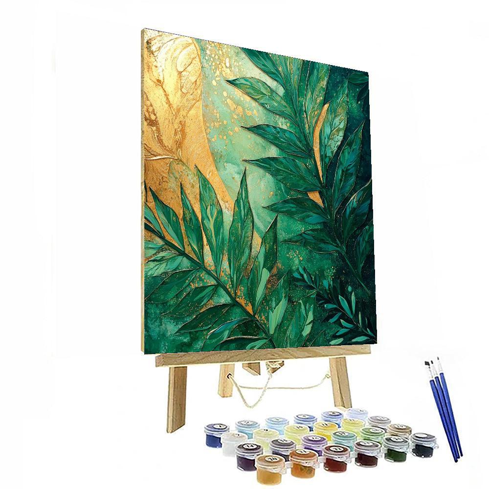 Gustav Klimt Inspired Luminescent Nature  Paint By Numbers Art