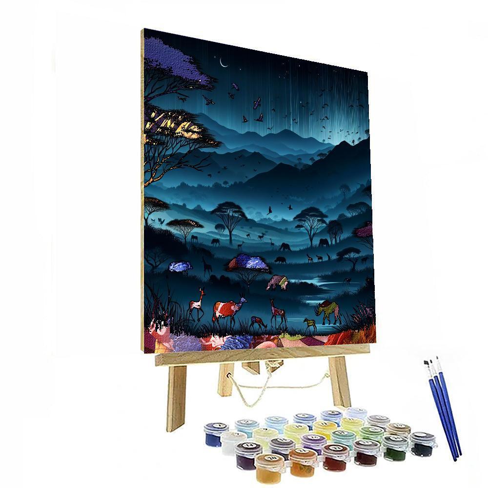 Midnight Safari Journey Painting Number Kit