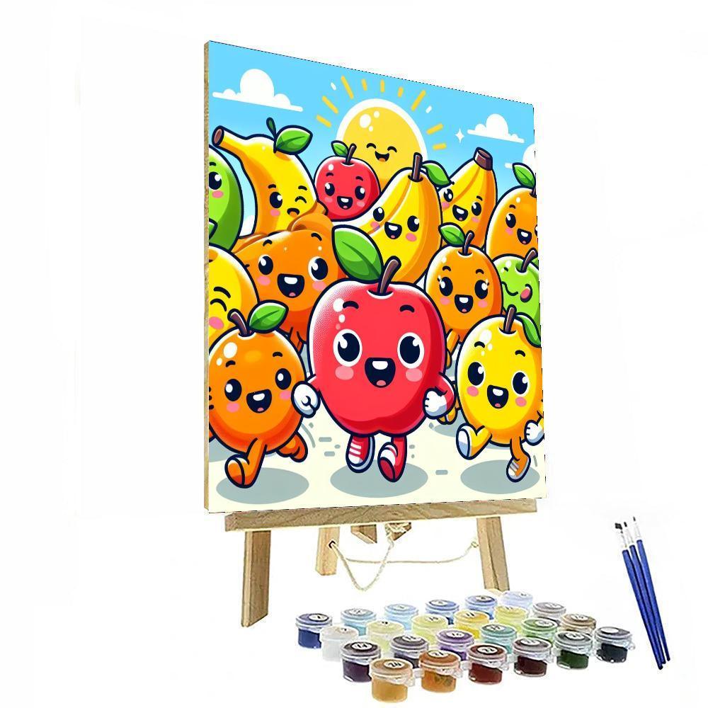 Charming Fruit Parade Paint By Numbers Kits