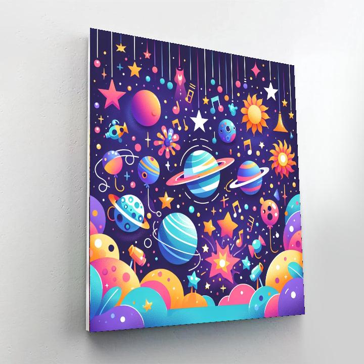 Galactic Festival Of Stars Paint By Numbers