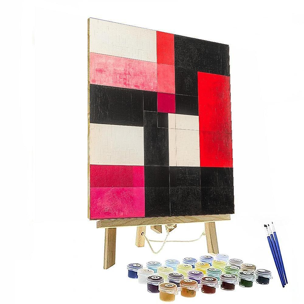 Kazimir Malevich Inspired Layered Realities  Paint By Numbers