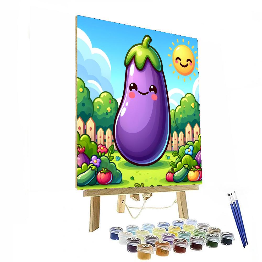 Exciting Eggplant DIY Paint By Numbers