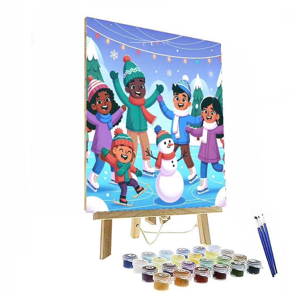 Festive Winter Fun Paint By Numbers