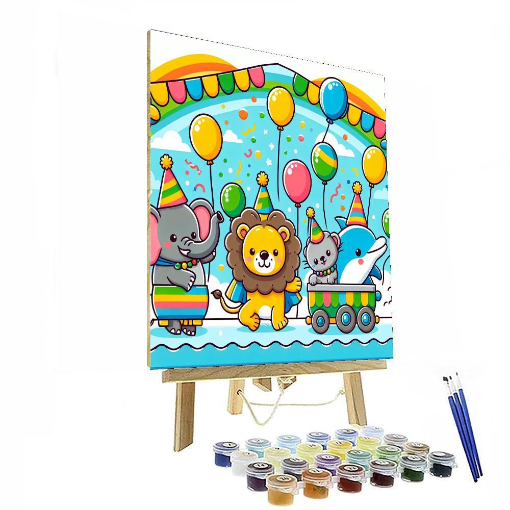 Joyful Animal Festival Numbered Painting Kits