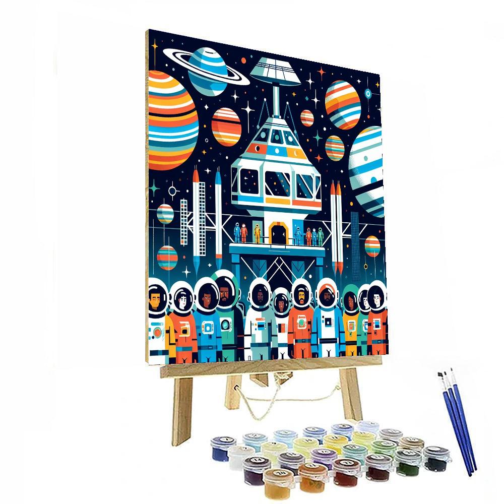 Space Station Expedition Painting By Numbers Kit