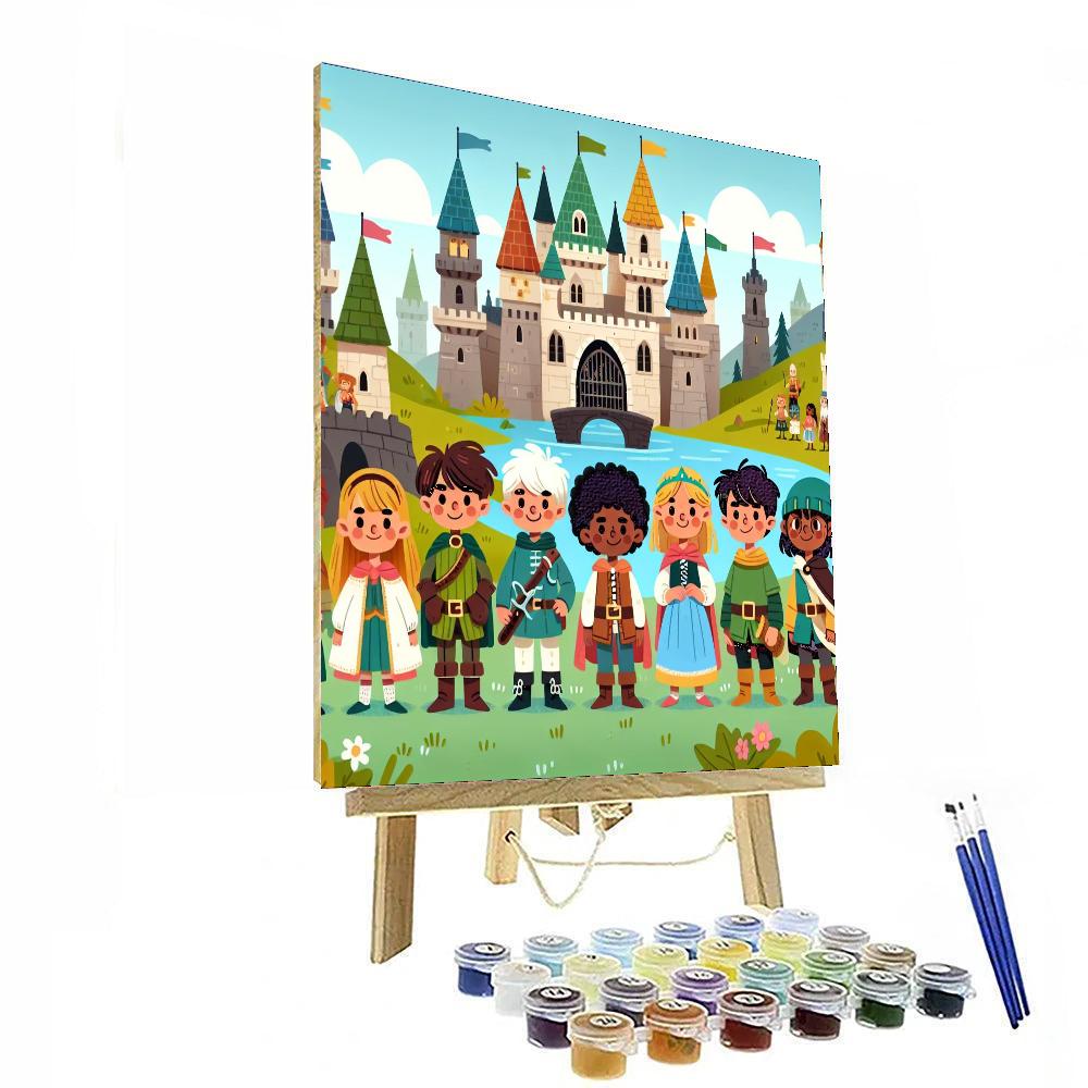 Royal Quest In The Enchanted Castle Number Painting