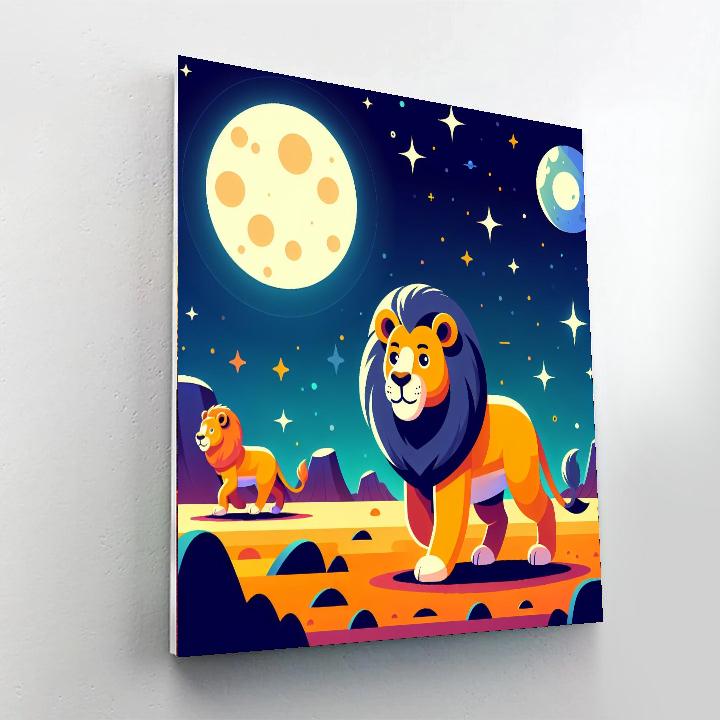 Lunar Lion Legends Numbered Painting Kits