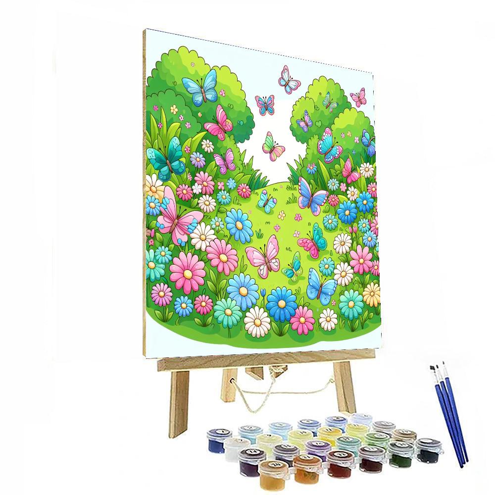 Garden Butterfly Haven Number Painting