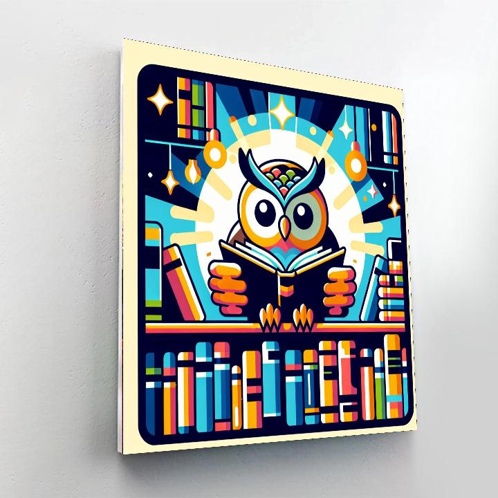 Wise Owl’s Library Lounge Paint By Numbers