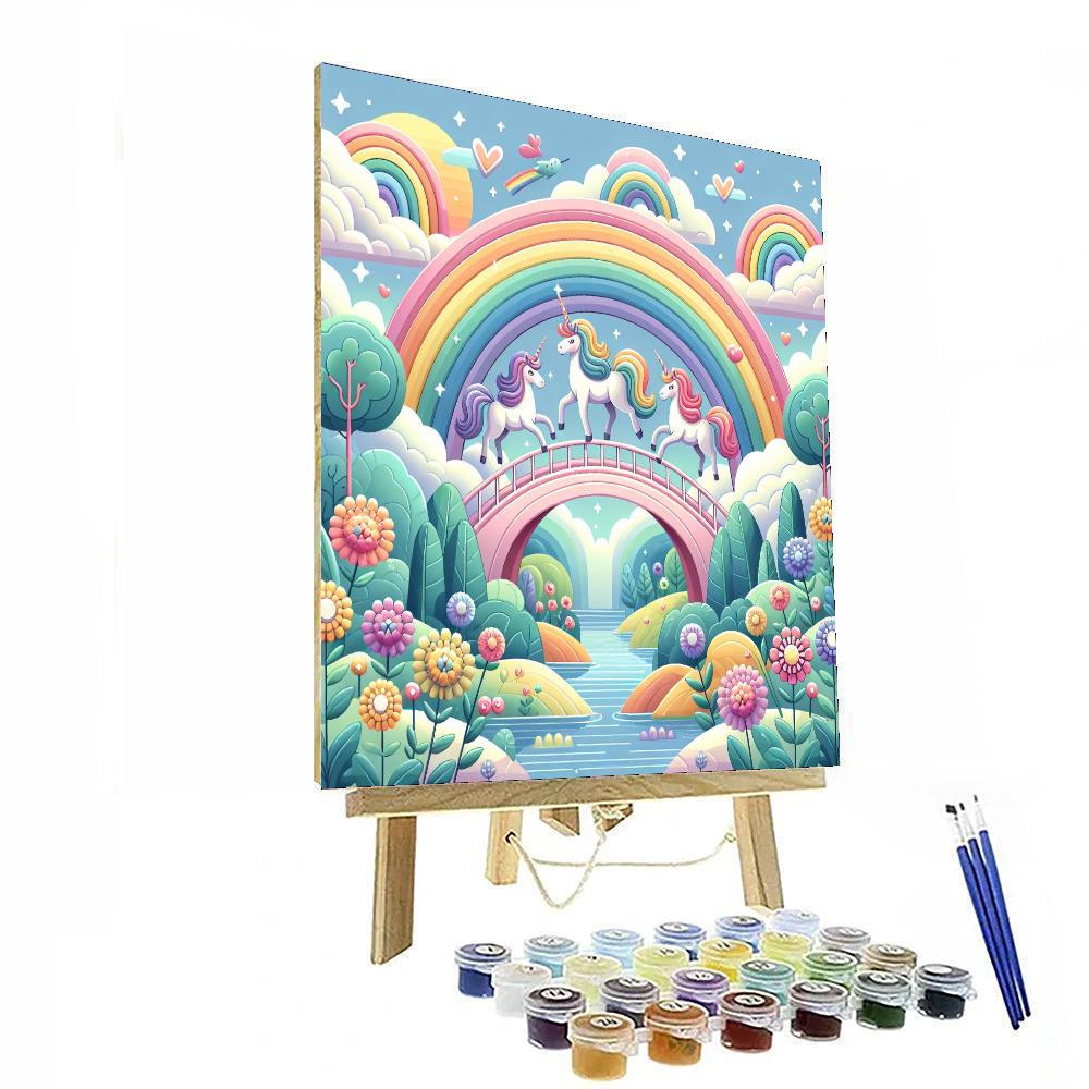 Rainbow Bridge Fantasy Paint By Numbers Art