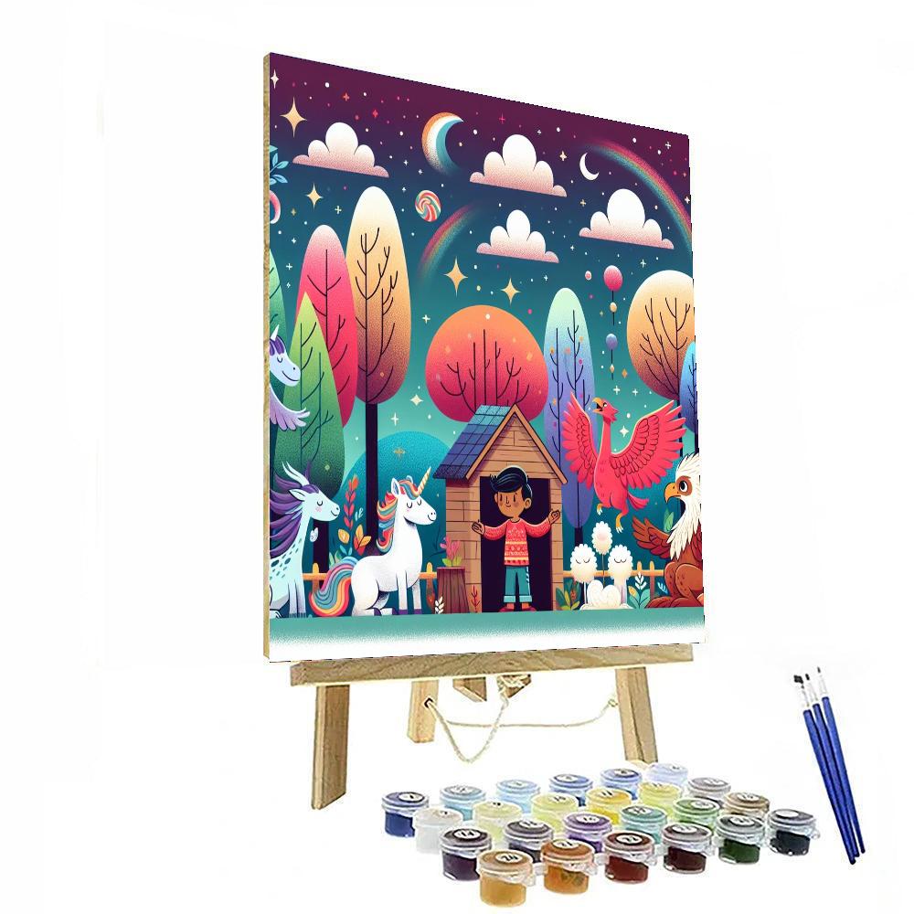 Mythical Creature Sanctuary DIY Paint By Numbers